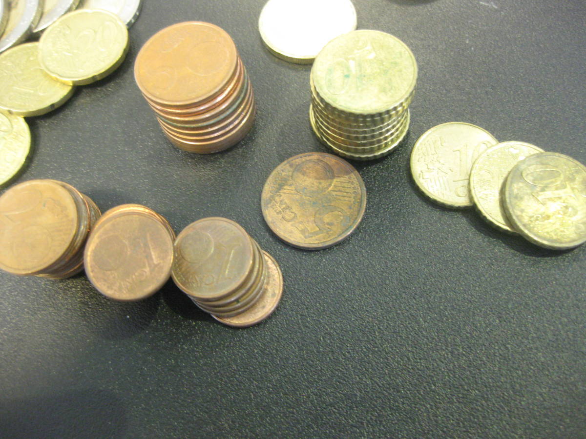 85ユーロ分】ユーロコイン紙幣セット EURO 外国コイン 通貨 旧紙幣 10ユーロから