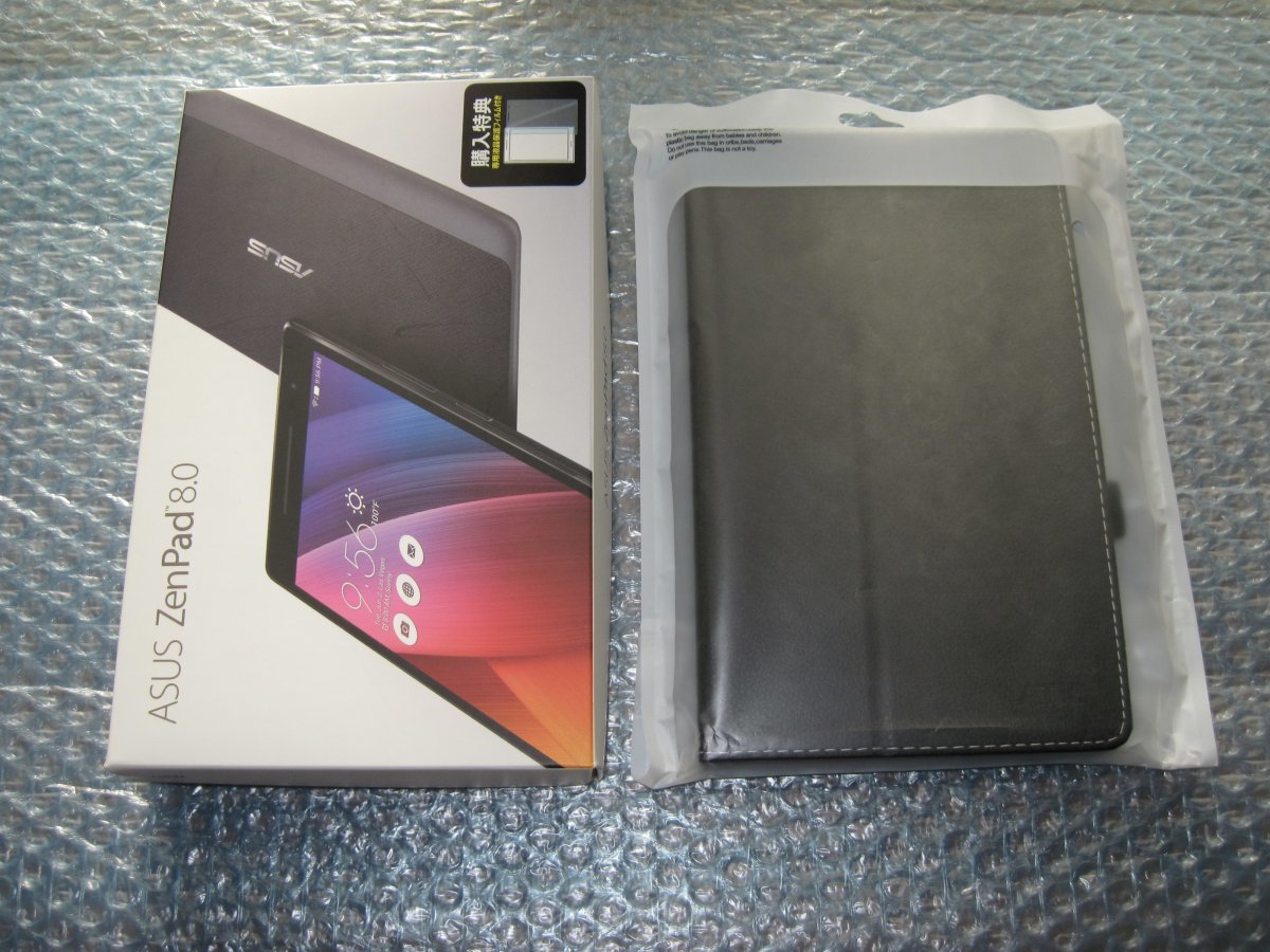 ASUS ZenPad 8.0 Z380M-WH16 P00A / 付属品完備 / 新品専用レザー