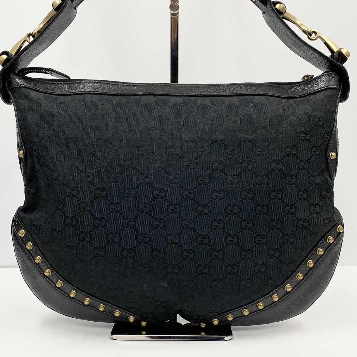 激レア 幻の逸品』GUCCI グッチ シェリーライン スタッズ ホースビット  