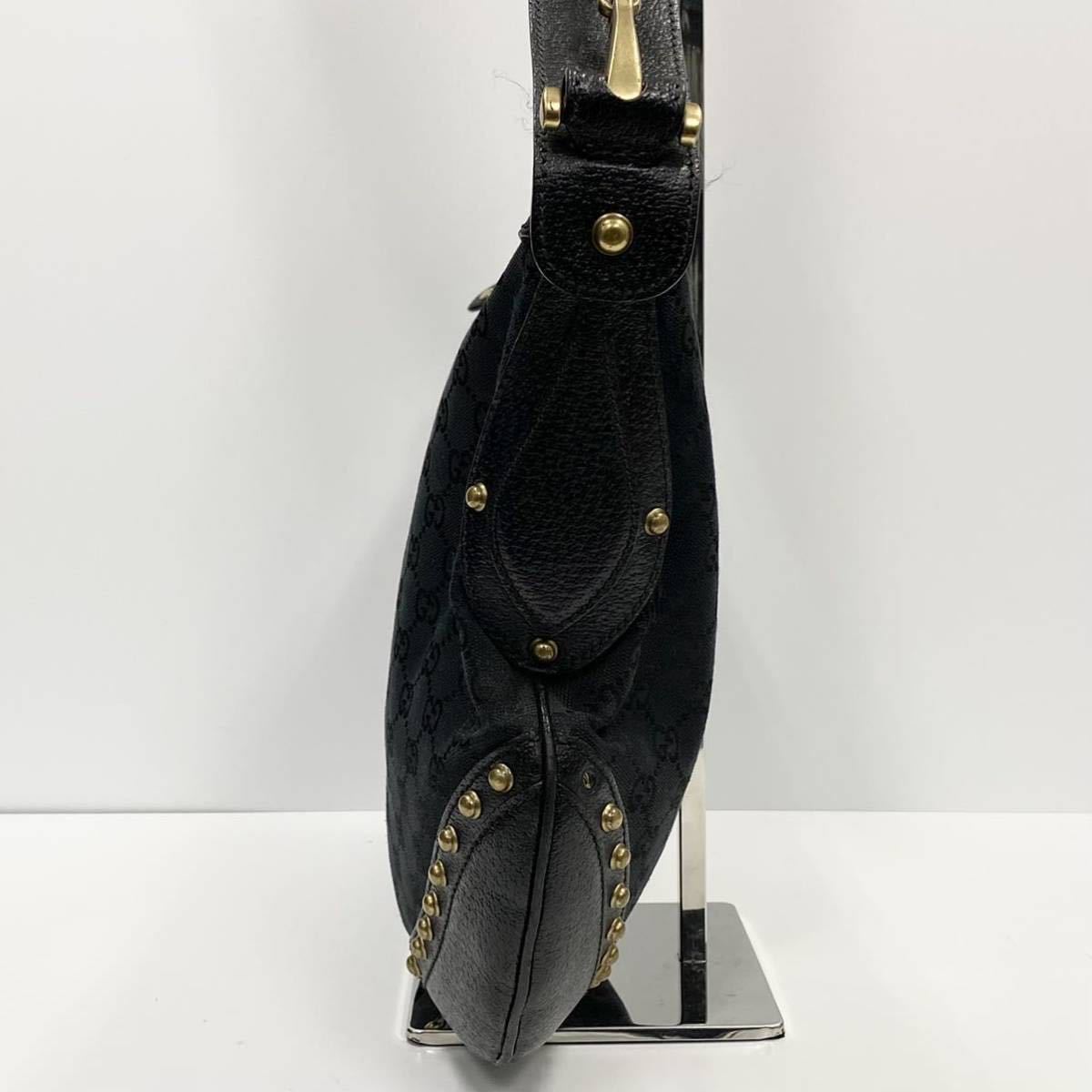 激レア 幻の逸品』GUCCI グッチ シェリーライン スタッズ ホースビット 