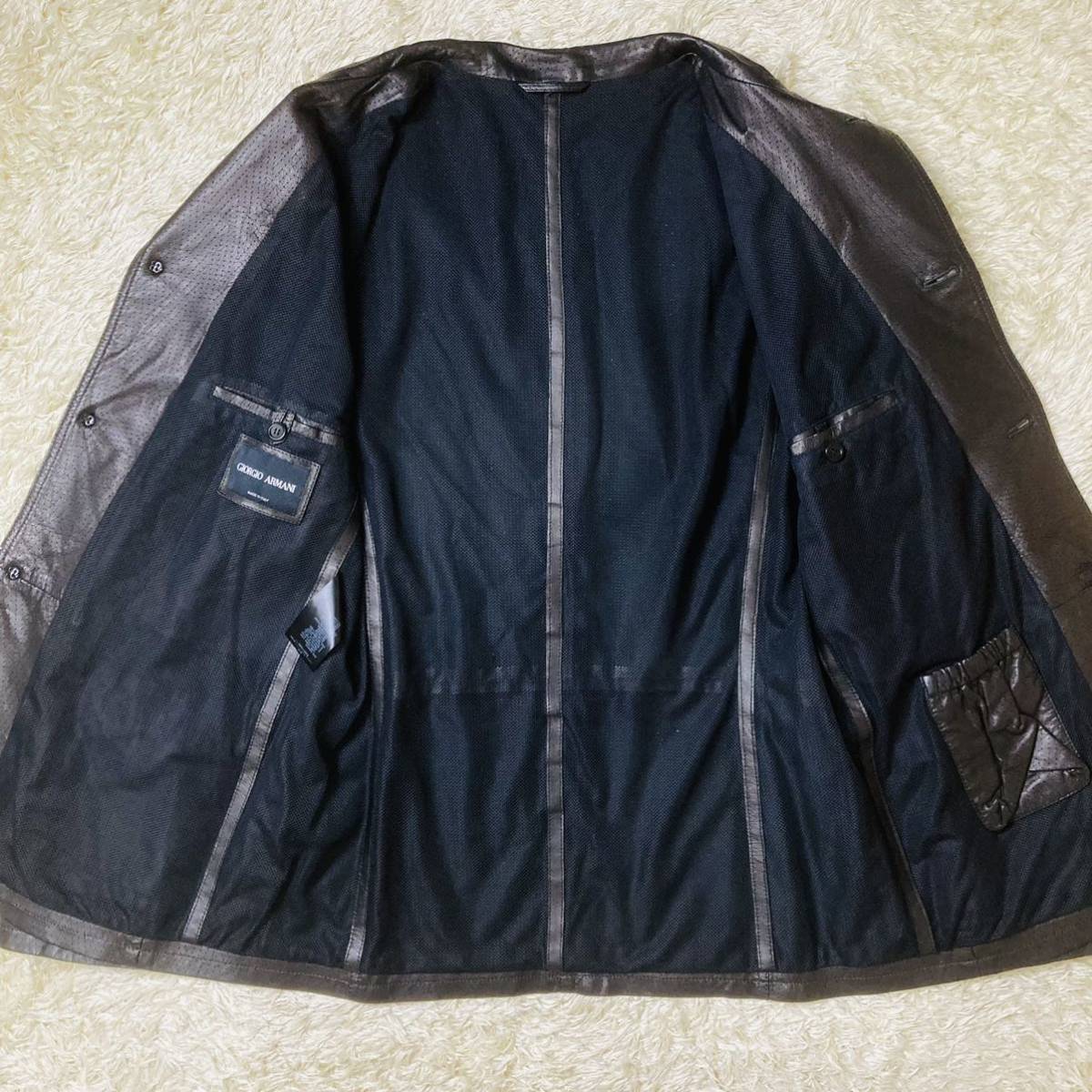 ジョルジオアルマーニ 『至高の逸品』GIORGIO ARMANI ラムレザー