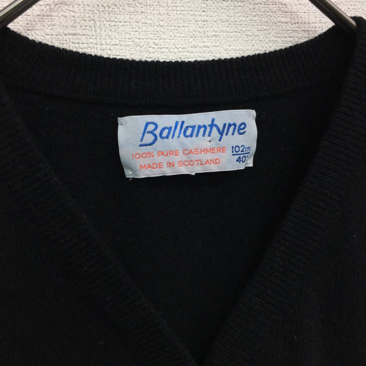 EZ2516○Ballantyne/バランタイン Vネックニット プルオーバー○102cm 