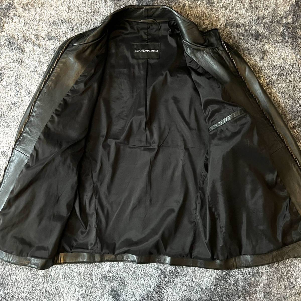 エンポリオアルマーニ【しっとり柔らか羊革】ARMANI ラムレザー 
