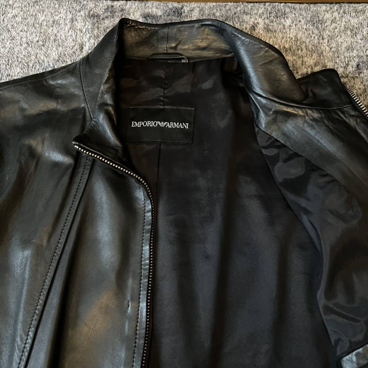 エンポリオアルマーニ【しっとり柔らか羊革】ARMANI ラムレザー