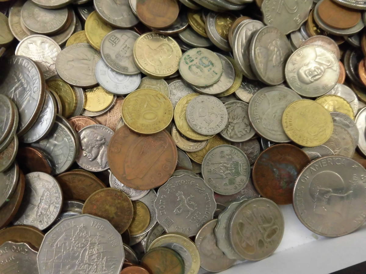 外国銭 外国硬貨 各国 約5.3kg まとめ 【公式通販】