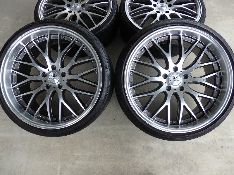 深リム ロクサーニ メッシュ クラウン マークX シーマ フーガ アルファード ヴェルファイア エスティマ オデッセイ ツライチ 8J9J BBSLM風_8