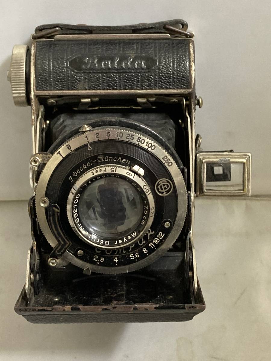 Trioplan Meyer Gorlitz Nettelコンテッサネッテル ☆Contessa I&frasl;他 COMPUR アンティーク　蛇腹カメラ Trioplan 1:2.9 F=7.5cm