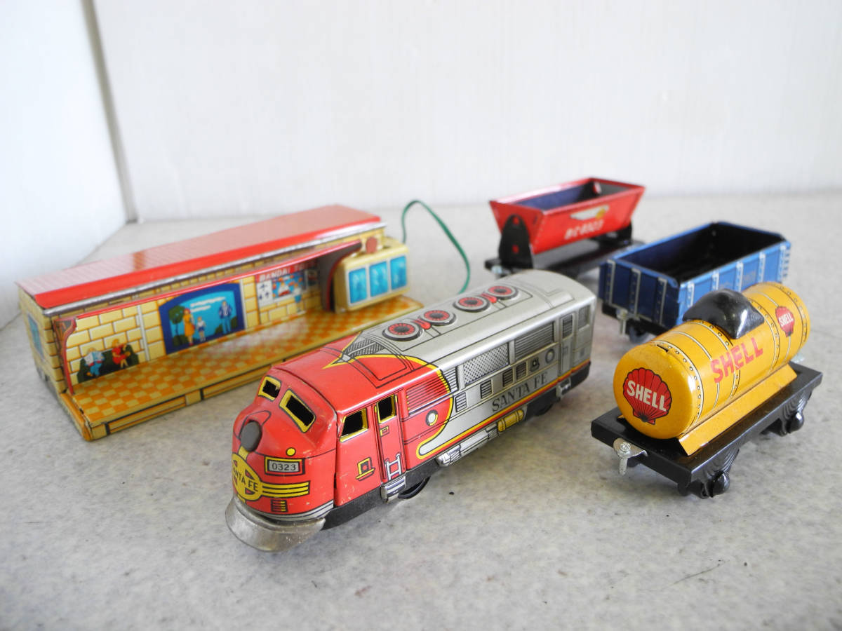 ○当時物！ バンダイ？バージニア鉄道 レールセット 元箱付 ブリキ