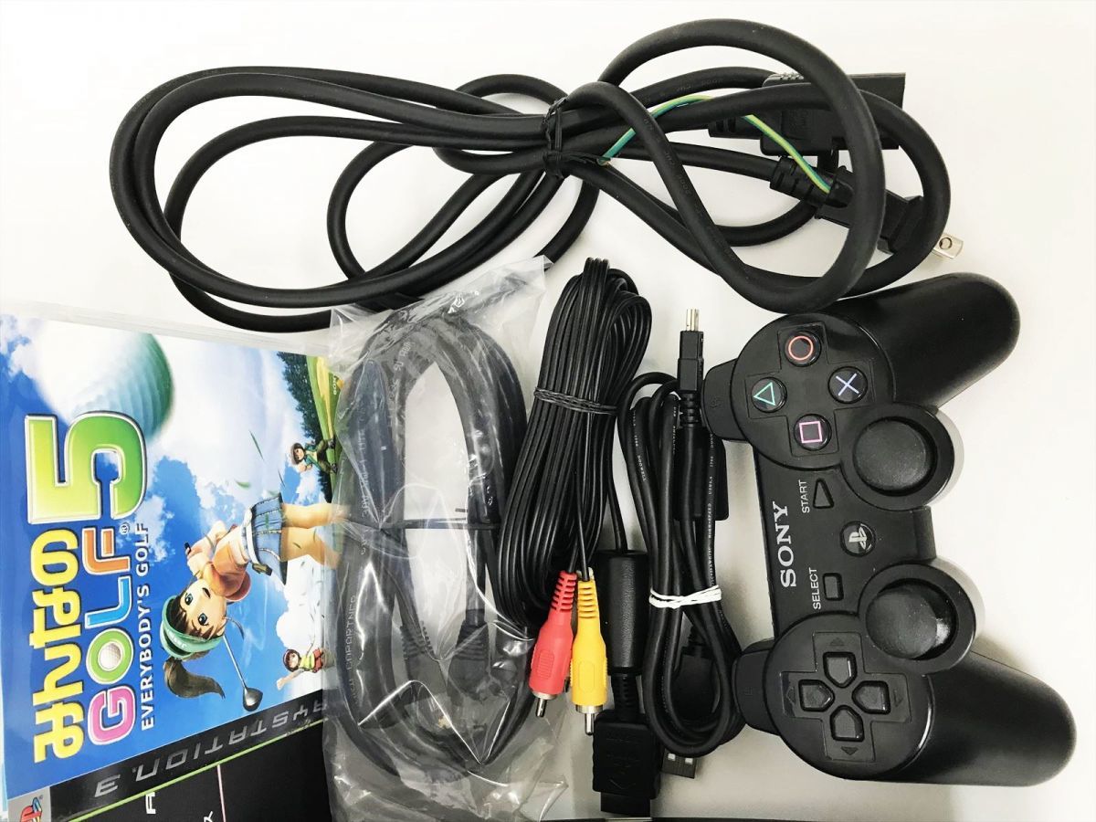 1円】PS3 本体 セット みんなのゴルフ5 ビギナーズパック 60GB CECHA00