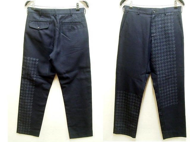 即決[M]コムデギャルソンオム AD2001 アーカイブ 千鳥格子 特大 トラウザーズ ワークパンツ ウール COMME des GARCONS HOMME■584