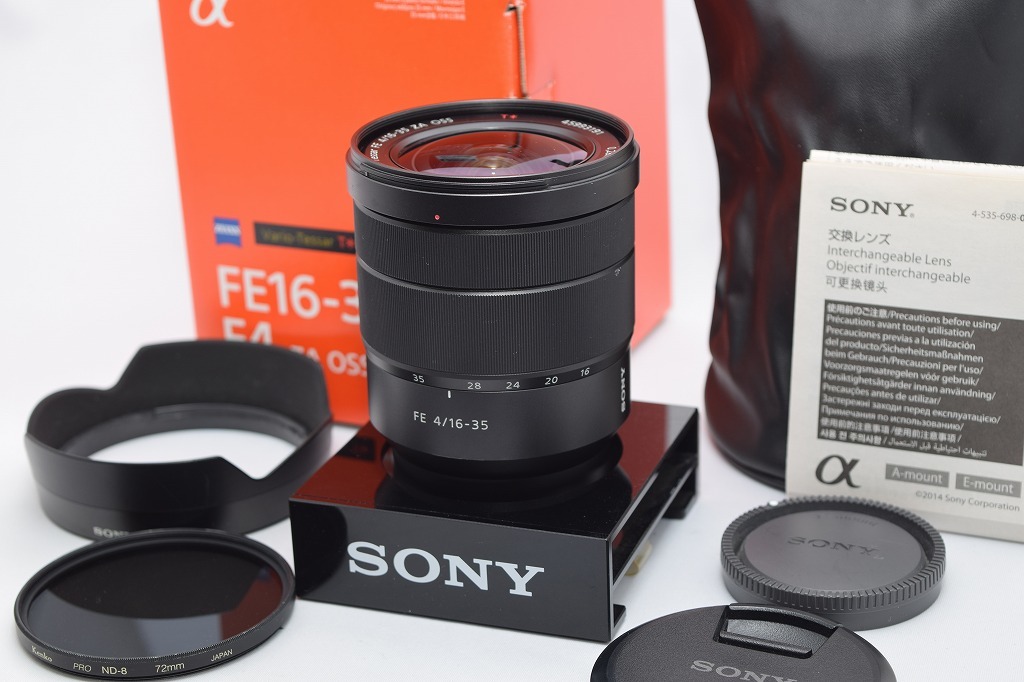 人気，限定SALE 良品 SONY ソニー ZEISS Vario-Tessar T FE 16-35mm F4 ZA OSS SEL1635Z 元箱付(ソニー、ミノルタ)｜売買されたオークション情報、yahooの商品情報をアーカイブ公開 - オークファン ソニー、ミノルタ