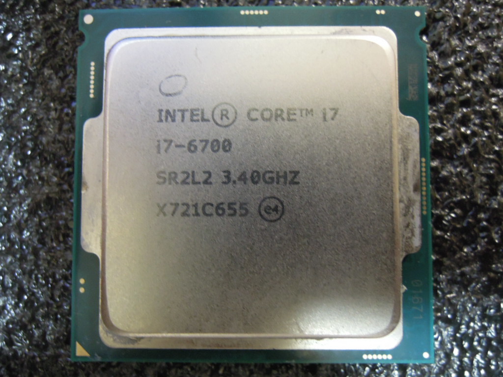 Ip222【中古品】i7-6700 X805C673 Intel Core i7 6700 中古 起動画像あり 保証付き