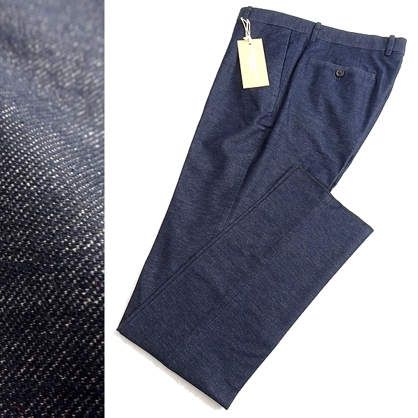  KATHARINE HAMNETT LONDON キャサリン ハムネット 定1.9万 コットン混 デニムライク パンツ スラックス 938H6107 NAVY L 017 are2267a(Lサイズ)｜売買されたオークション情報、yahooの商品情報をアーカイブ公 Lサイズ