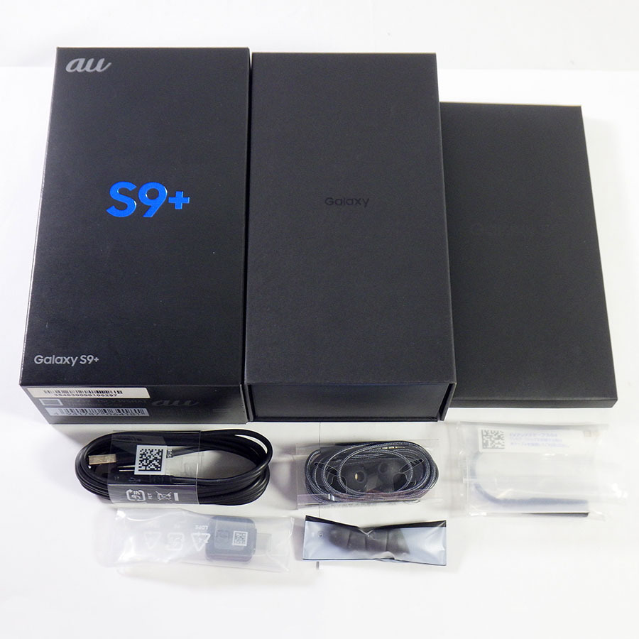 未使用品 サムスン GALAXY S9+ ギャラクシー 付属品のみ au SCV39  