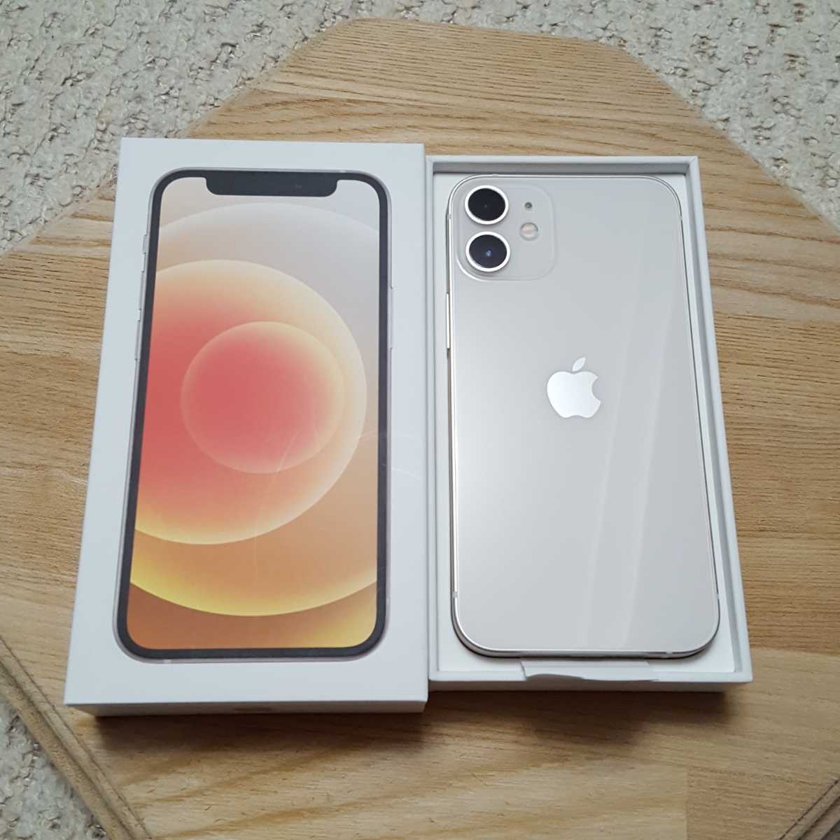 新品/未使用/SIMフリー】iphone 12 mini 64GB ホワイト 白 判定〇/残債