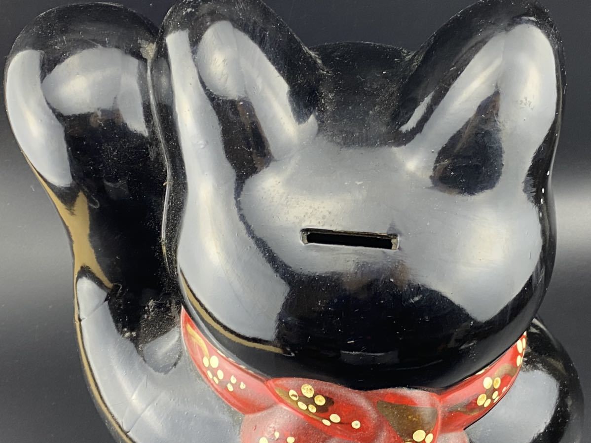 招き猫 貯金箱 縁起物 商売繁盛 開運 置物 まねきねこ 金運 昭和レトロ
