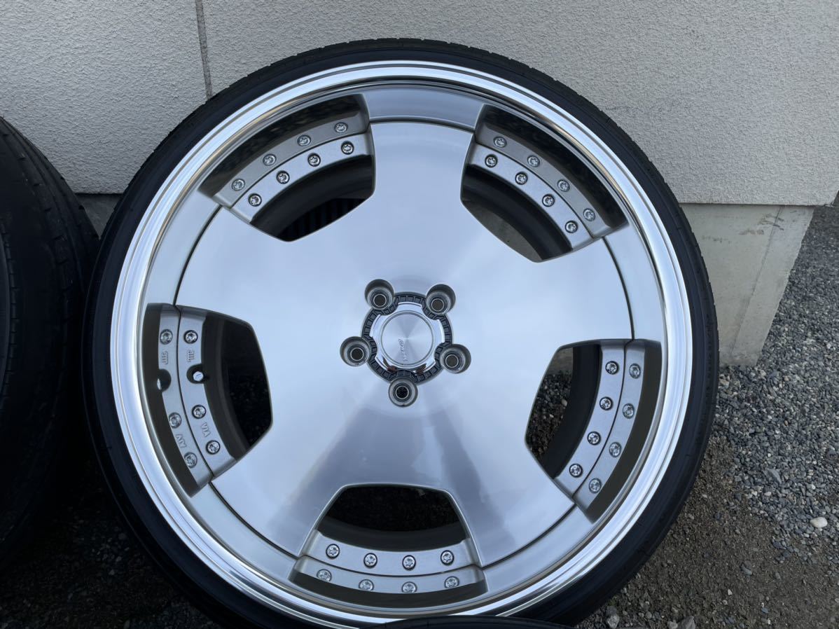 タイヤ、ホイール WORK ランベックLD1深リム 20インチ 11J+19通し4本 5