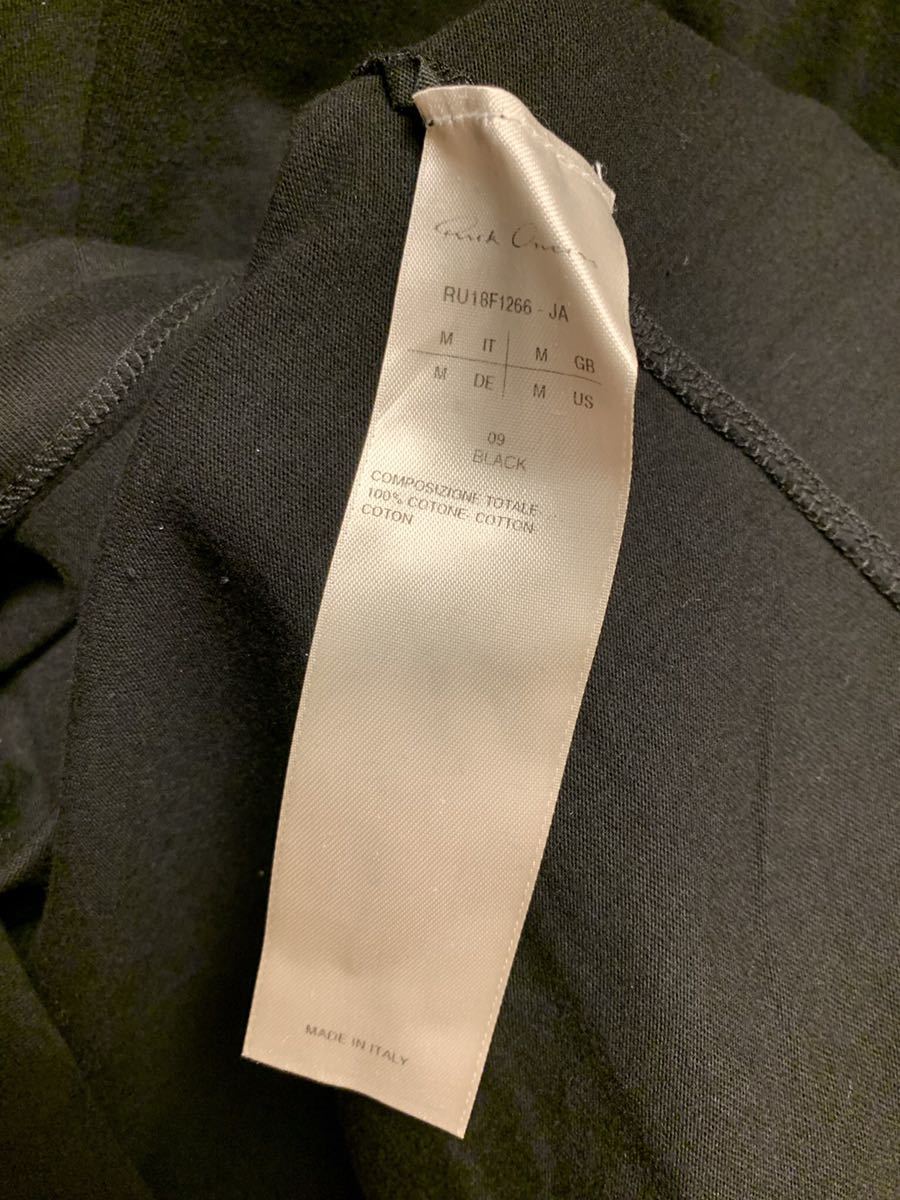 Rick Owens リックオウエンス 18AW リック RICK 公式通販 ロンT オウエンス 正規未使用 - owens フーディー OWENS 18awの通販 スウェットシャツ