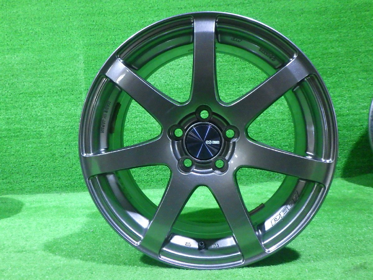 中古 16インチ 16×7J 5穴 エンケイ ENKEI PF07 社外 アルミホイール 4 