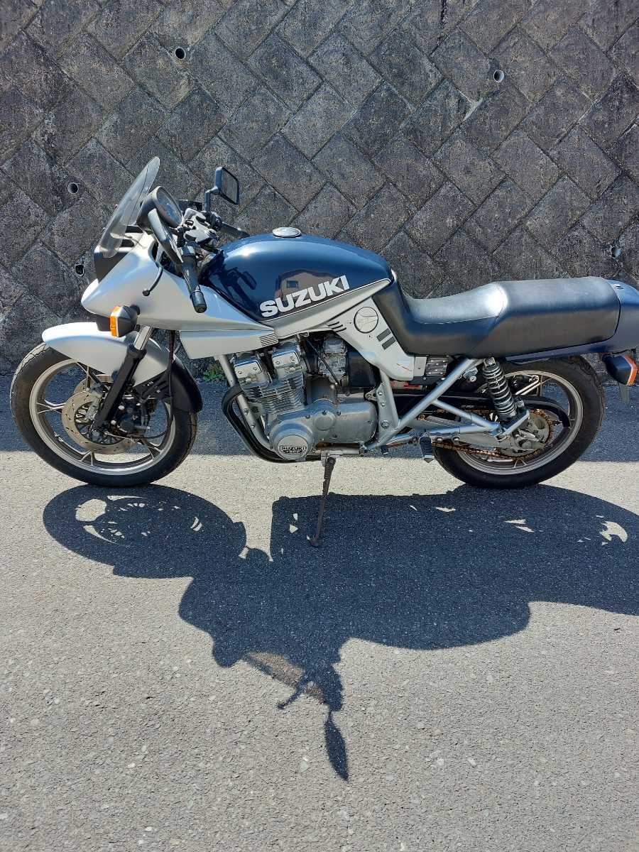 GSX750S刀　エンジン不動クランキング可　書類付き　フロントカウルFRP製　秀吉仕様　レストアベース