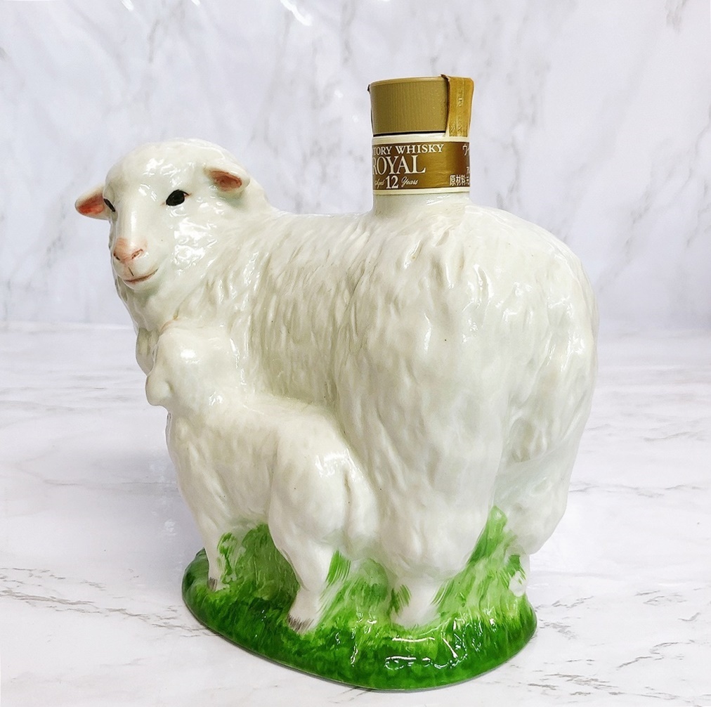 14936 未開栓 サントリー ウイスキー ローヤル12年 未歳 羊 干支ボトル