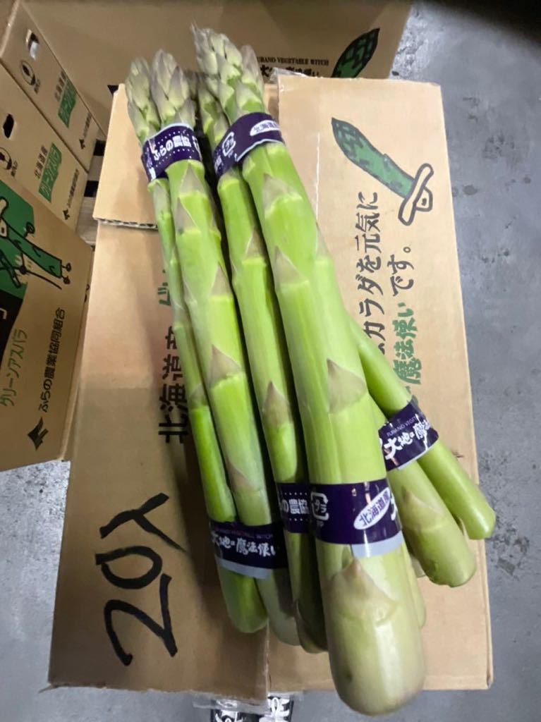 アスパラ　1.5キロ　北海道　富良野産　秀2L_1
