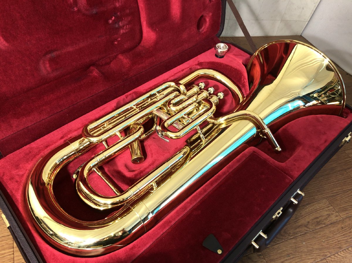 D035T474○ ベッソン BESSON ユーフォニアム BE765 ゴールド ケース  