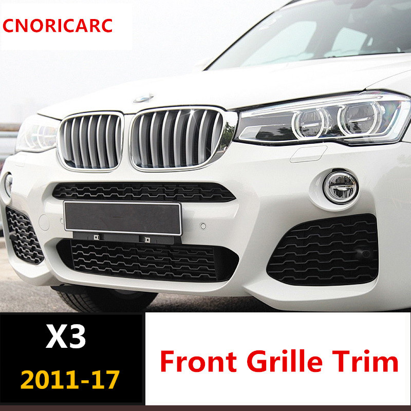 【100%新品，低価】 BMW X3 F25 2011-17 クローム ABS フロントグリル 装飾カバー エクステリア モールディング 14個 ドレスアップ シルバー(フロント)｜売買されたオークション情報、yahooの商品情報をアーカイブ公開 BMW用
