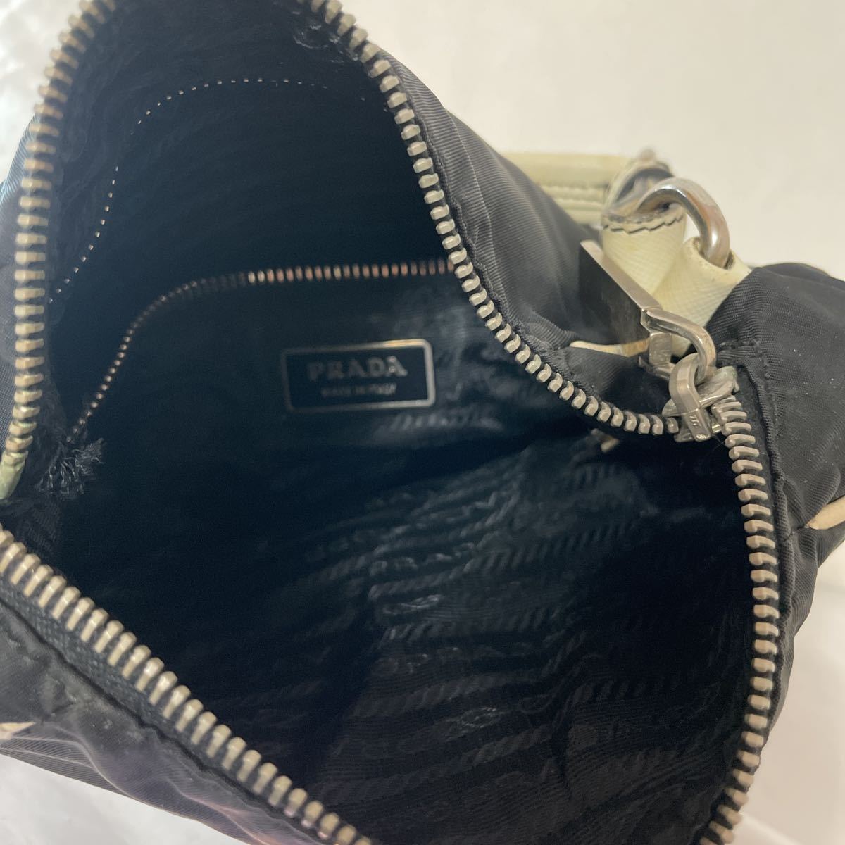 プラダ ナイロン PRADA 三角ロゴ 1円 良品 ミニ | - Yahoo