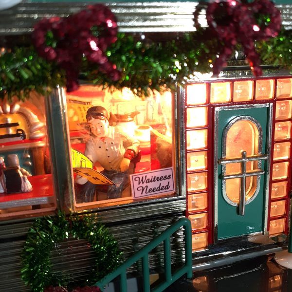★シェリーズダイナー Shelly's Diner ライトアップ ジオラマ★ ☆シェリーズダイナー Shelly's Diner ライトアップ ジオラマ☆