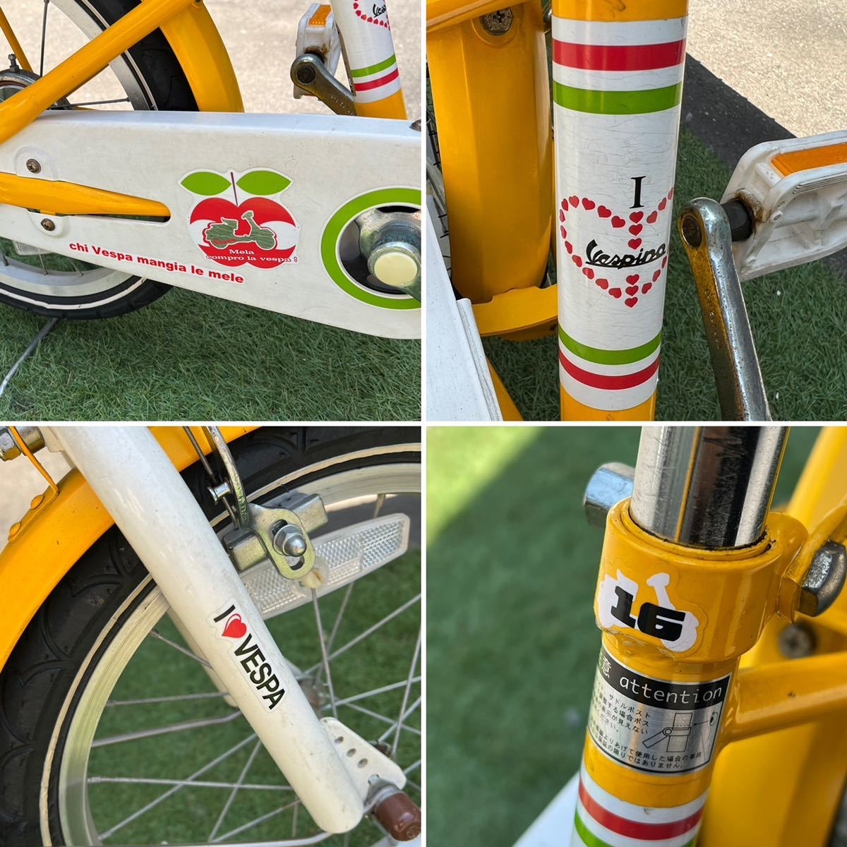 管2669 直接取引大歓迎　VESPA　　16インチ　子供用自転車_6