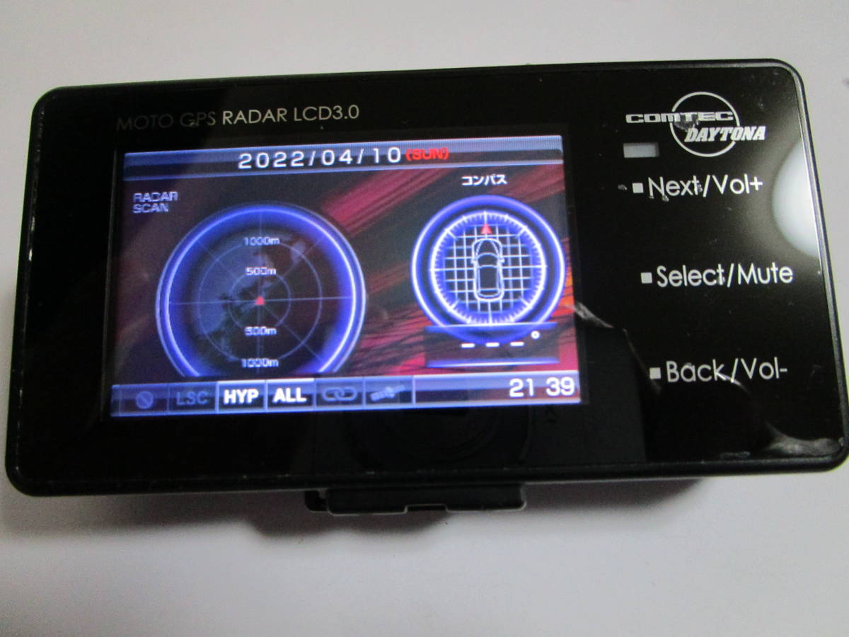 バイク用GPSレーダー MOTO GPS RADAR LCD 3.0 MOTO GPS RADAR LCD 本体