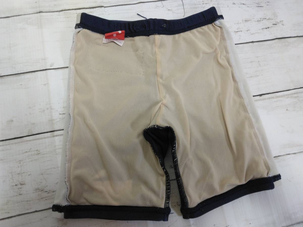 USED】プーマ PUMA スクール 水着 130 男の子 短パン 記名なし 紺 