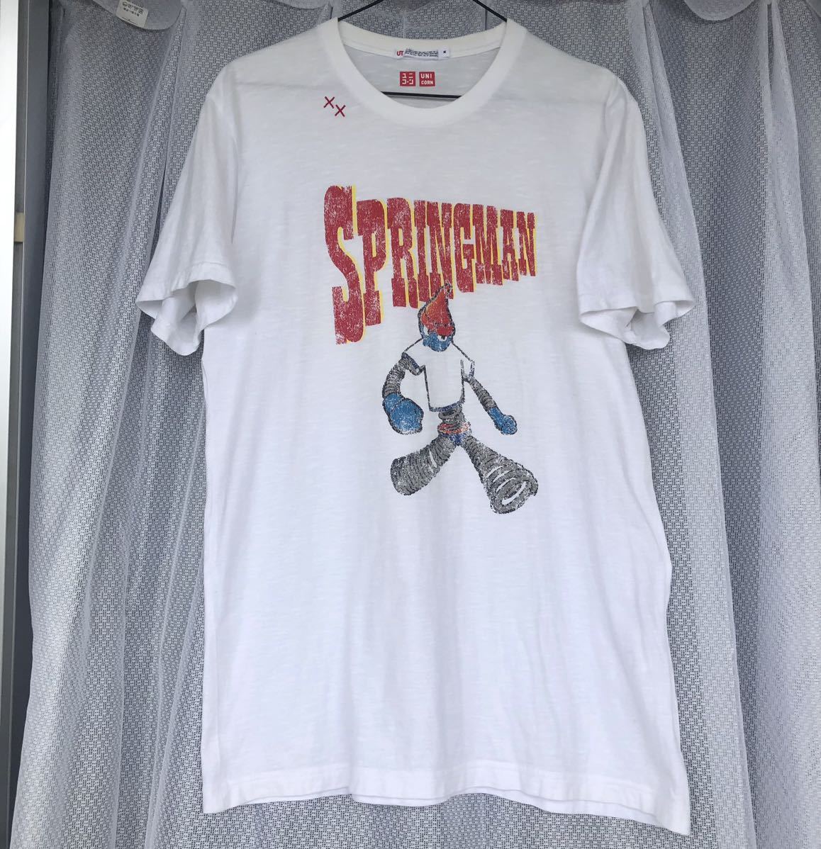 SPRINGMAN M白☆UT UNIQLO × UNICORN コラボ 半袖Tシャツ☆ユニクロ