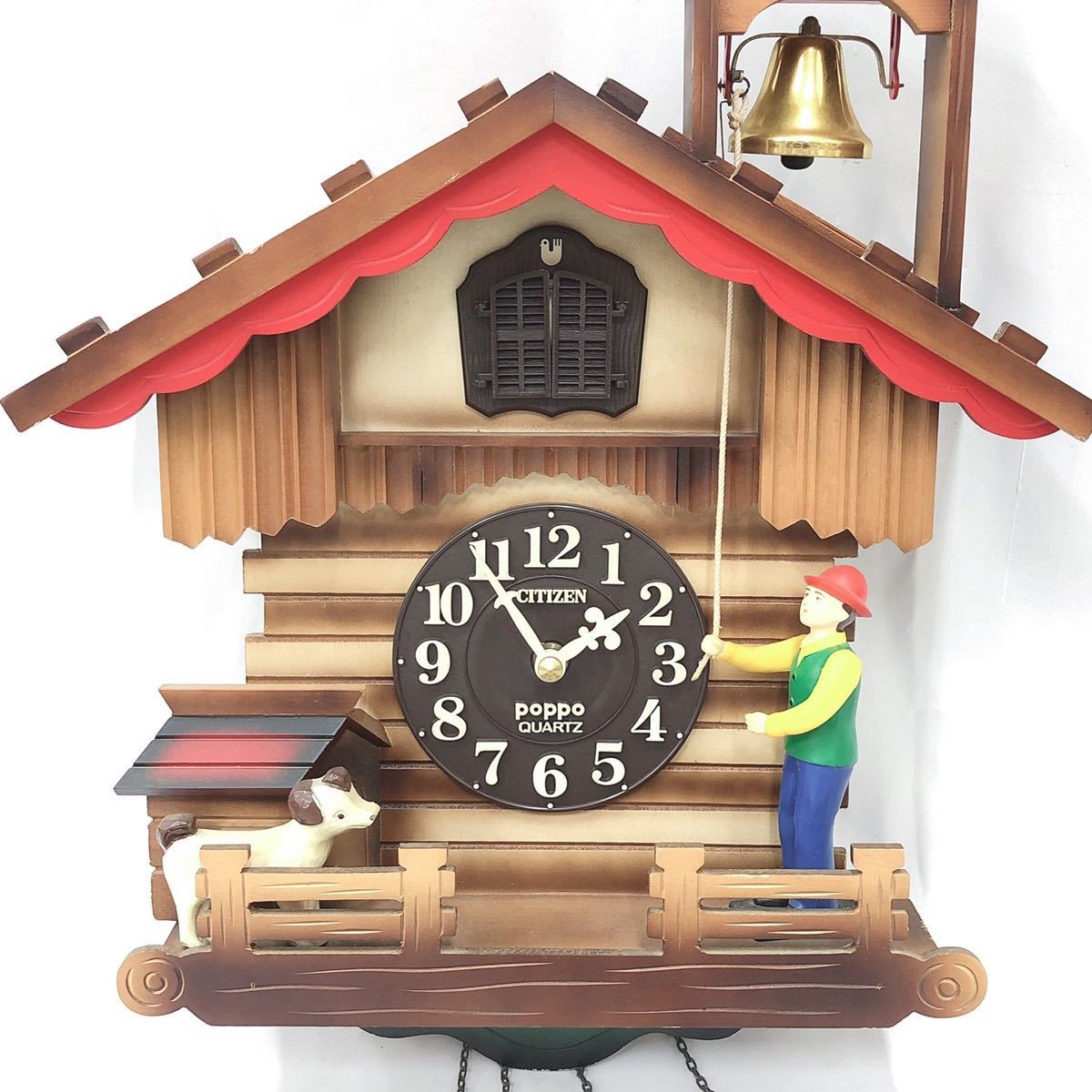 Citizen シチズン 鳩時計poppo クォーツ からくり時計 レトロ 掛け時計 雑貨 インテリア R尼0308 アナログ 売買されたオークション情報 Yahooの商品情報をアーカイブ公開 オークファン Aucfan Com