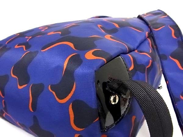 1円 □極美品□ LONGCHAMP ロンシャン ナイロン 迷彩柄 リュックサック 