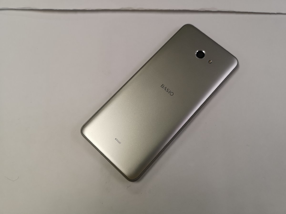au 京セラ BASIO4 KYV47 シャンパンゴールド SIMロック解除済み BASIO4 au シャンパンゴールド アンドロイド スマートフォン AU版SIMフリー