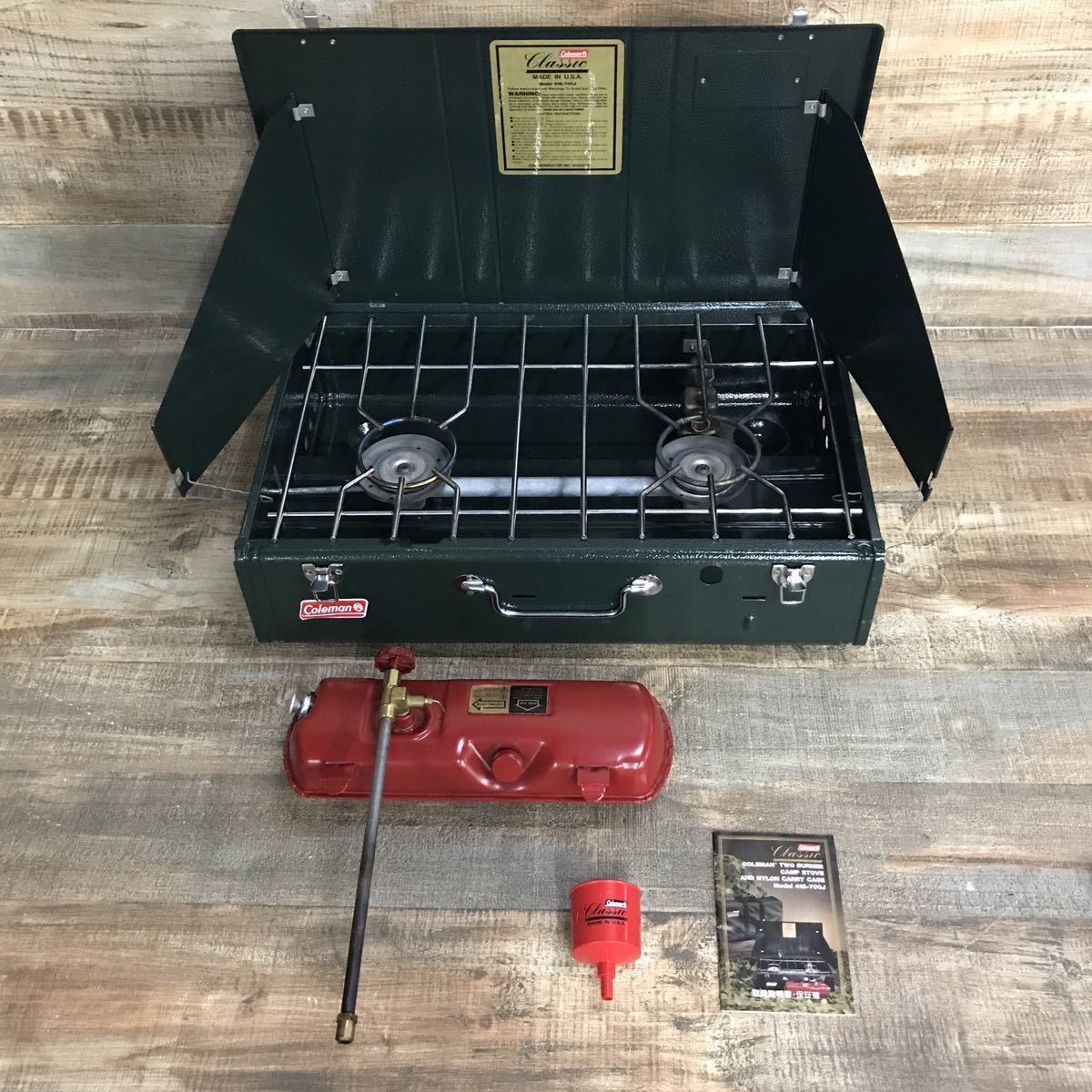 コールマン Coleman クラシック ツーバーナー 416 キャンプ アウトドア レジャー BBQ 調理 廃盤 tmc02036709