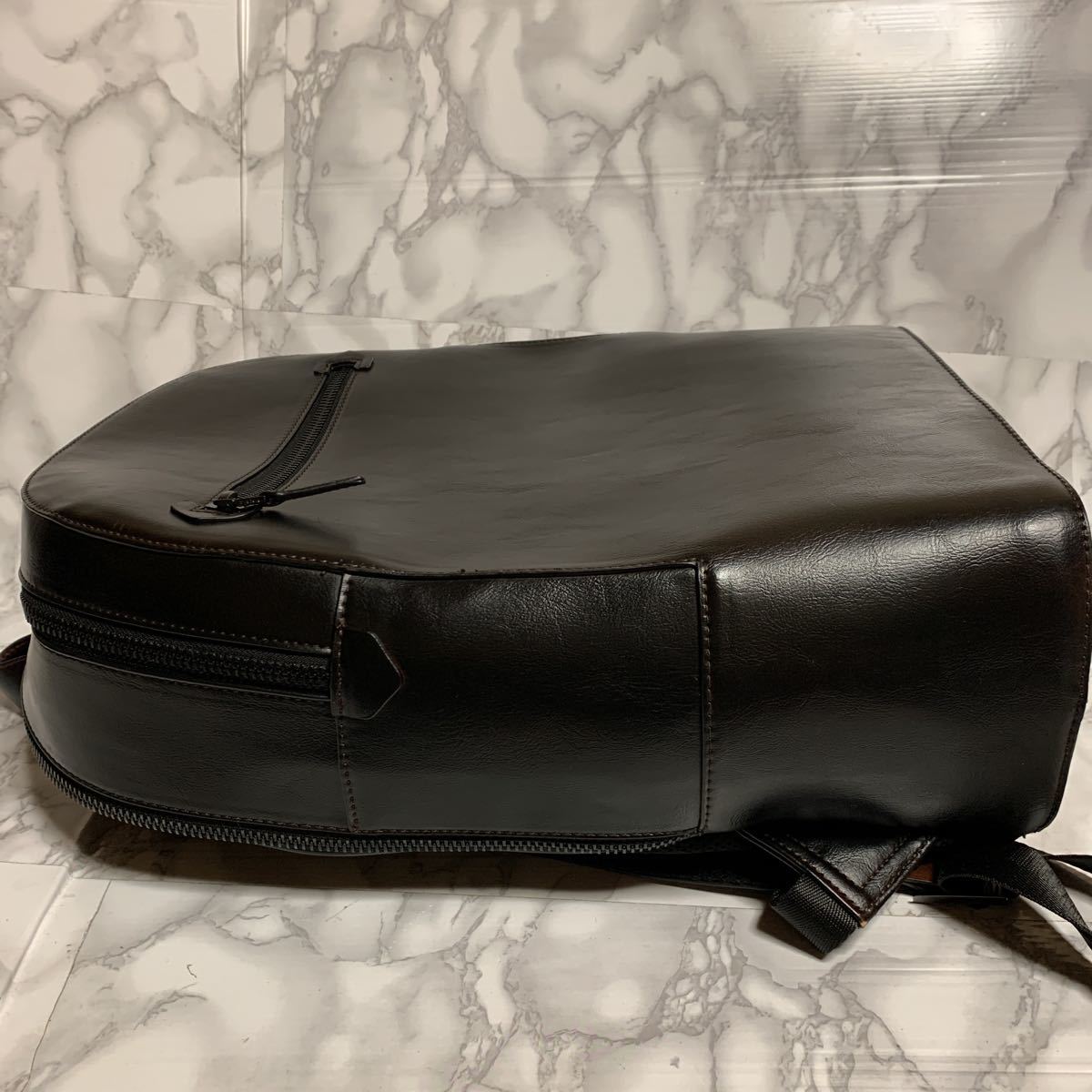 ZARA ザラ レザー調リュックサック(リュックサック、デイパック)｜売買 