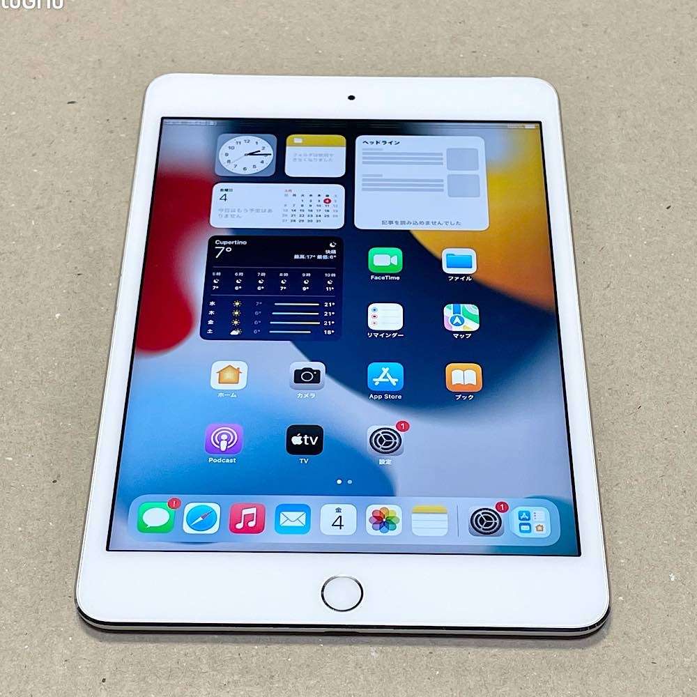  SIMフリー バッテリー96% 充電395回 iPad mini 4 32GB シルバー SIM Free 超(iPad本体)｜売買されたオークション情報、yahooの商品情報をアーカイブ公開 - オークファン iPad本体