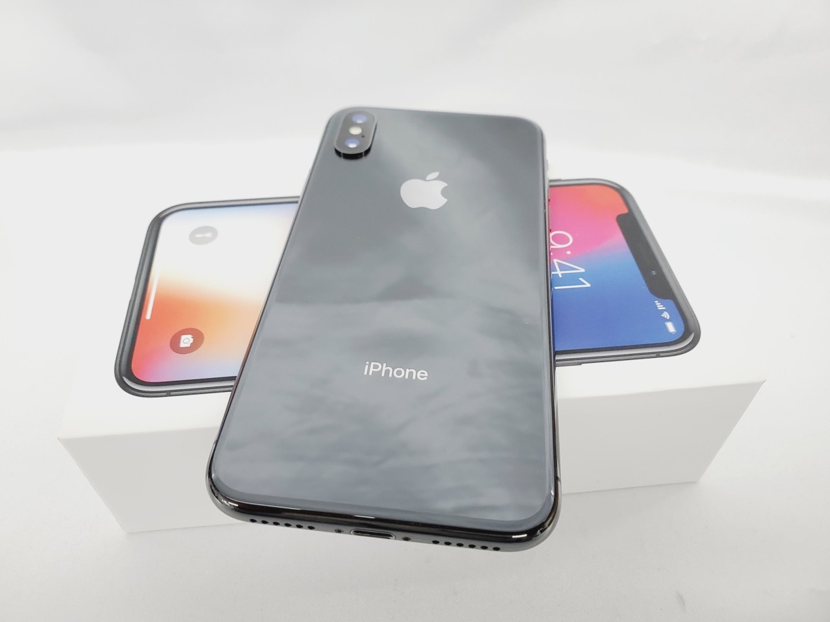 iPhone Apple ドコモ ブラック MNCK2J&frasl;A iPhone14 1円～【中古美品】docomo ドコモ スマートフォン Apple iPhone X 256GB MQC12J/A スペースグレイ 判定○ ※SIMロック解除済 907300436