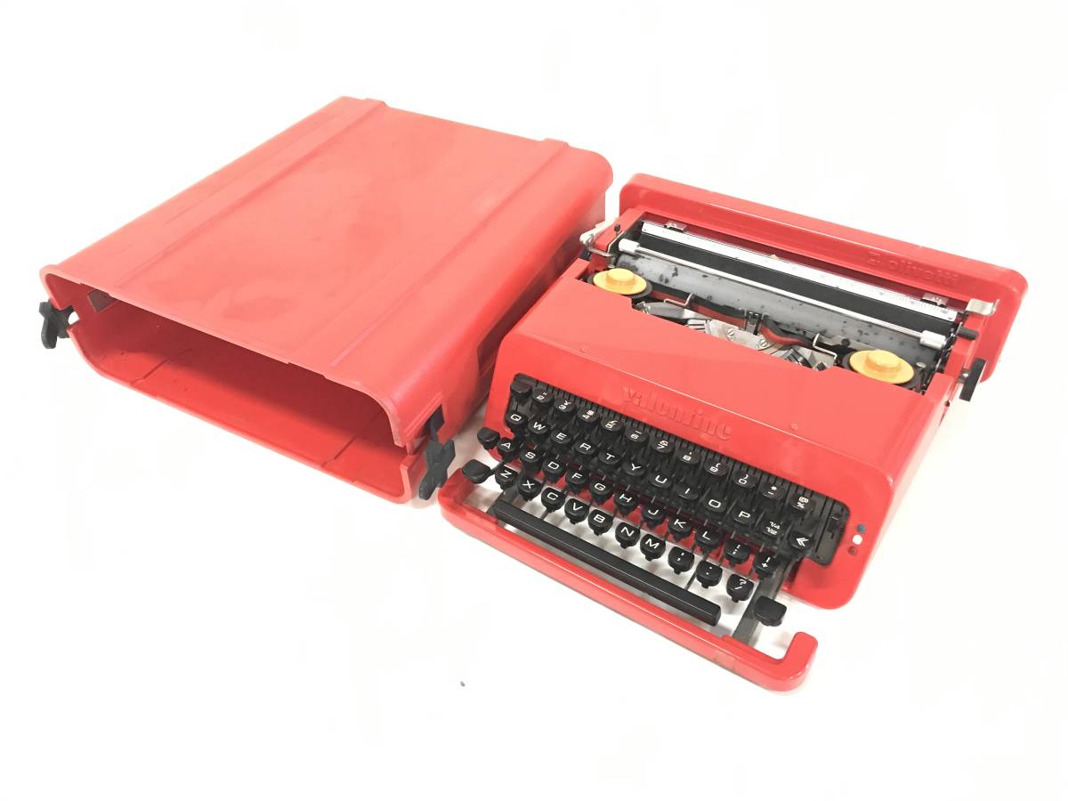 タイプライター Valentine Olivetti 赤バケツ 【公式通販】