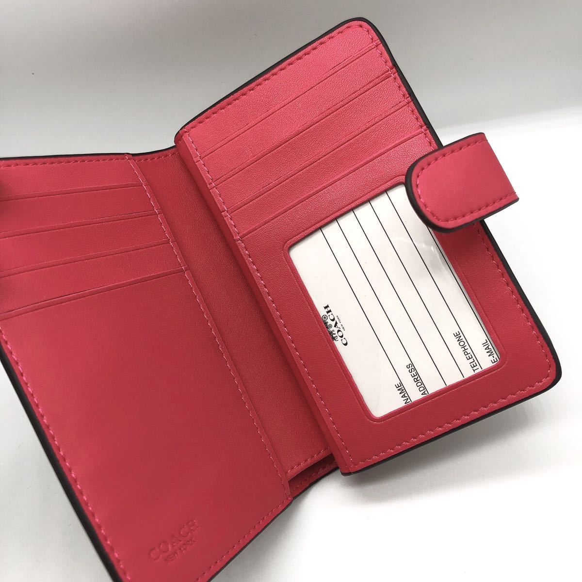 COACH 折り財布 新品・未使用】COACH コーチ 二つ折り財布 73374 シグネクチャー