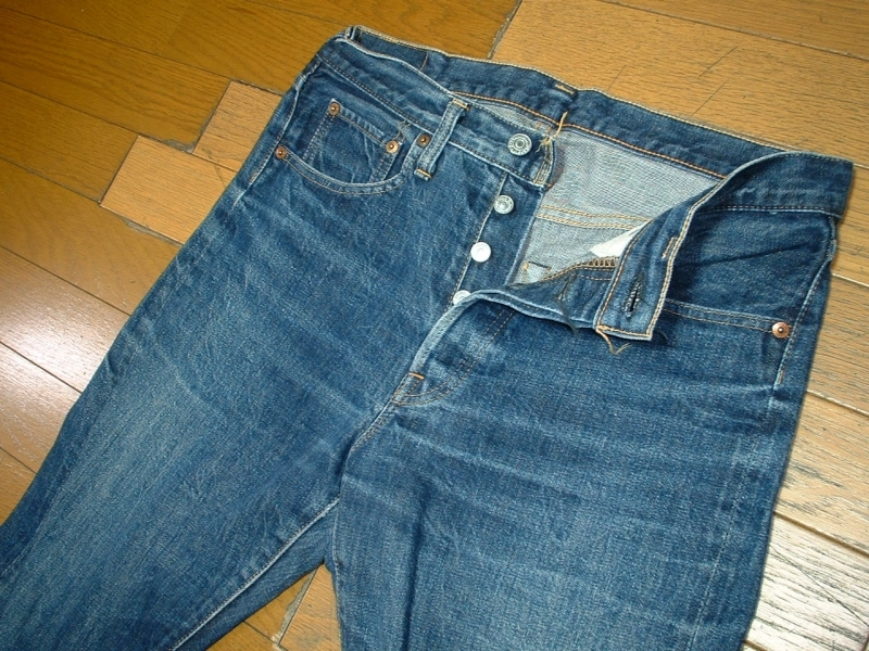 70sビンテージ66モデル復刻Denimeジーンズ501ビッグE紙パッチBIGE正規