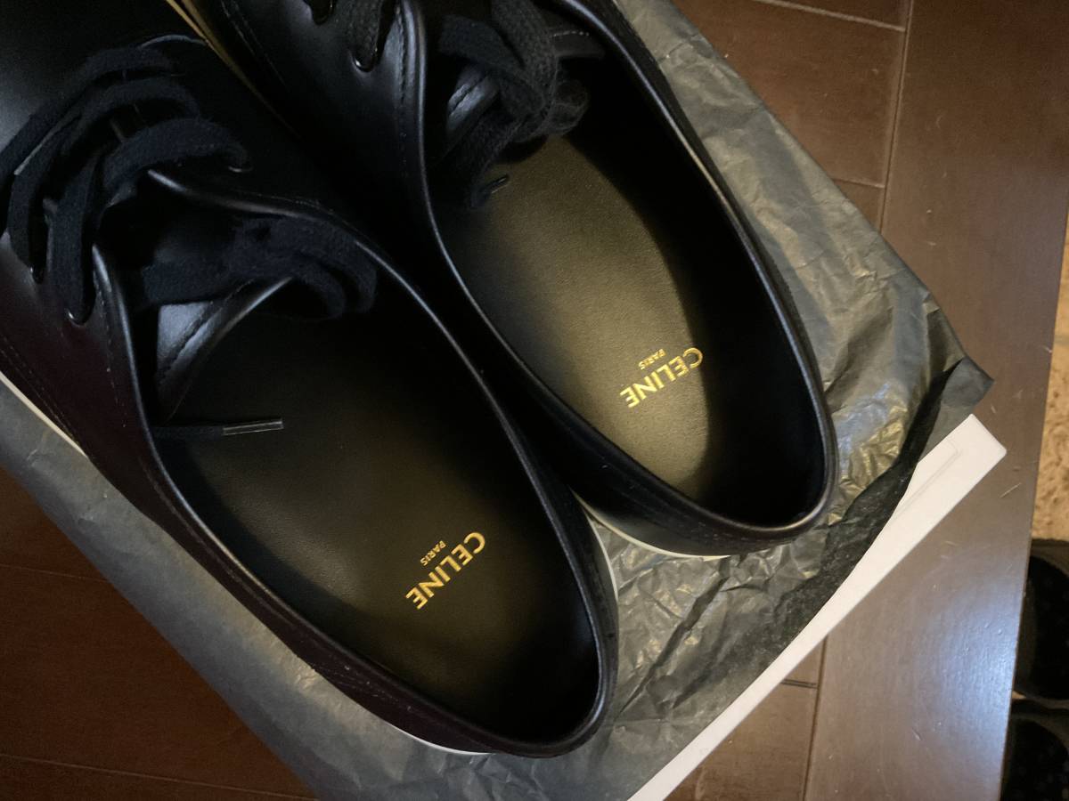 CELINE セリーヌ エディスリマン ポインテッドレザーシューズ