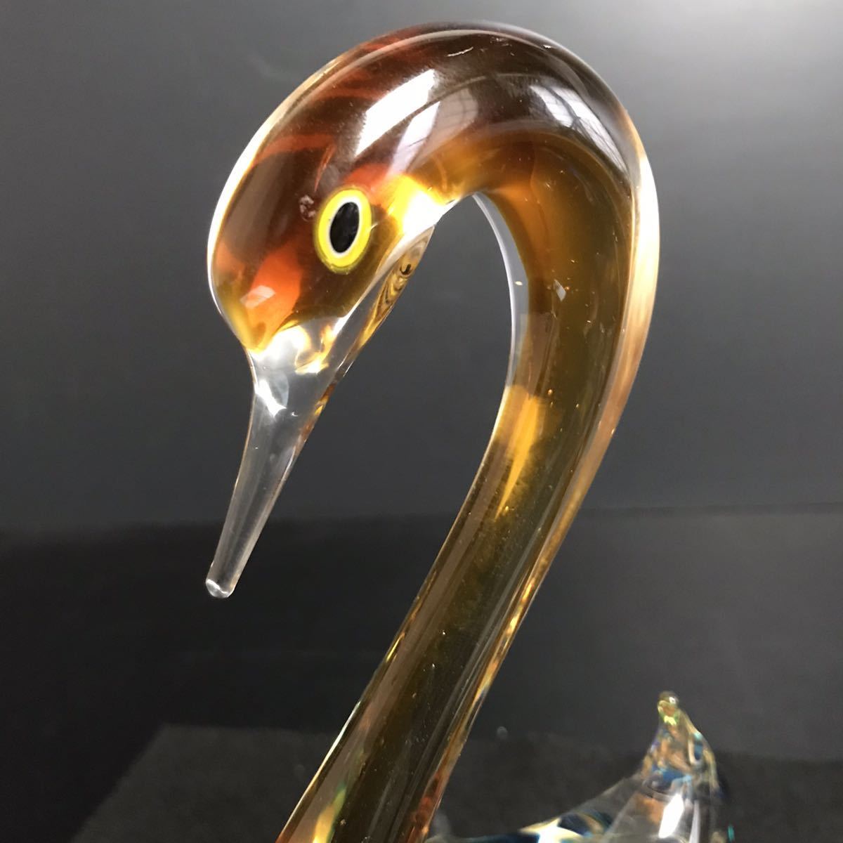 CR061] Multi Glass マルティグラス 白鳥 スワン 親子 ペア 