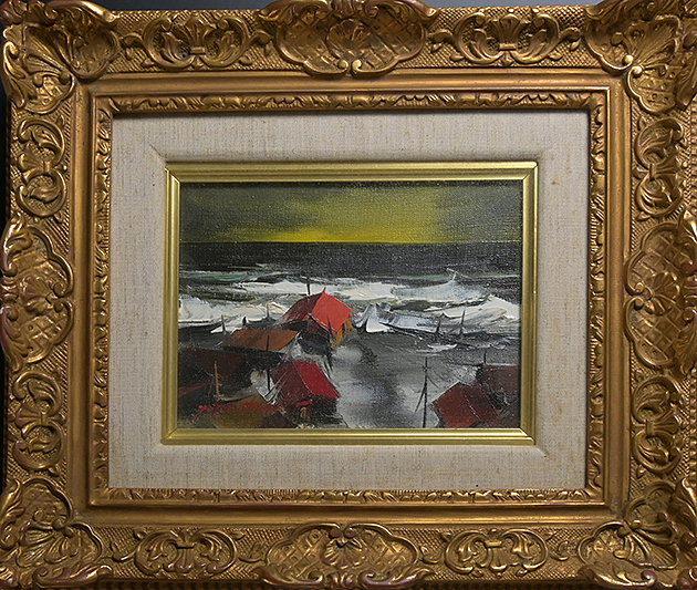 限定セール 葛西 四雄 北の漁村 油彩 サイン入 F0 額装 y042104 油絵 風景画 洋画家 物故巨匠 青森県出身画家(自然、風景画)｜売買されたオークション情報、yahooの商品情報をアーカイブ公開 - オークファン 自然、風景画