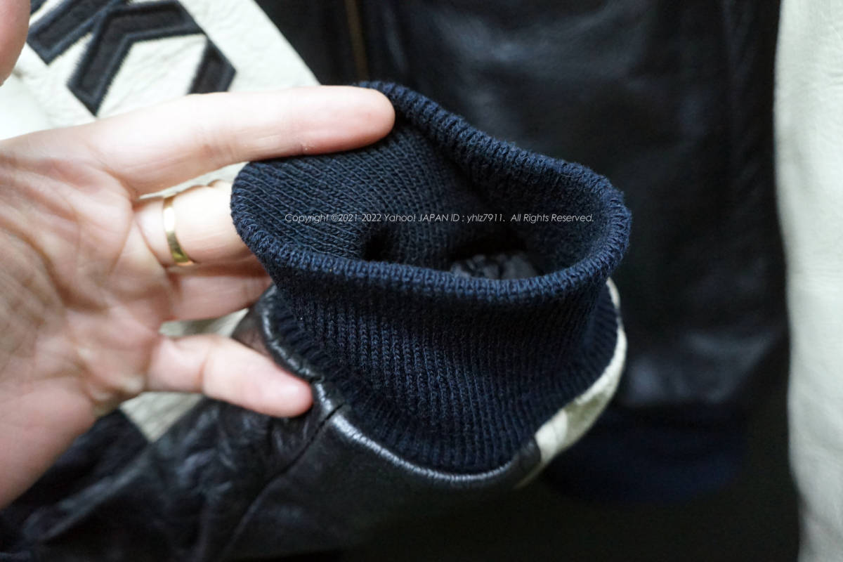ラッキーストライク 刺繍レザージャケット L フルデコ スタジャン 