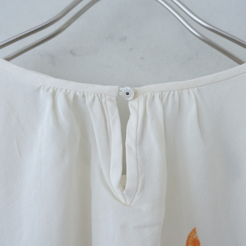 □【定価4万】ミナペルホネン mina perhonen *candle シルクブラウス 