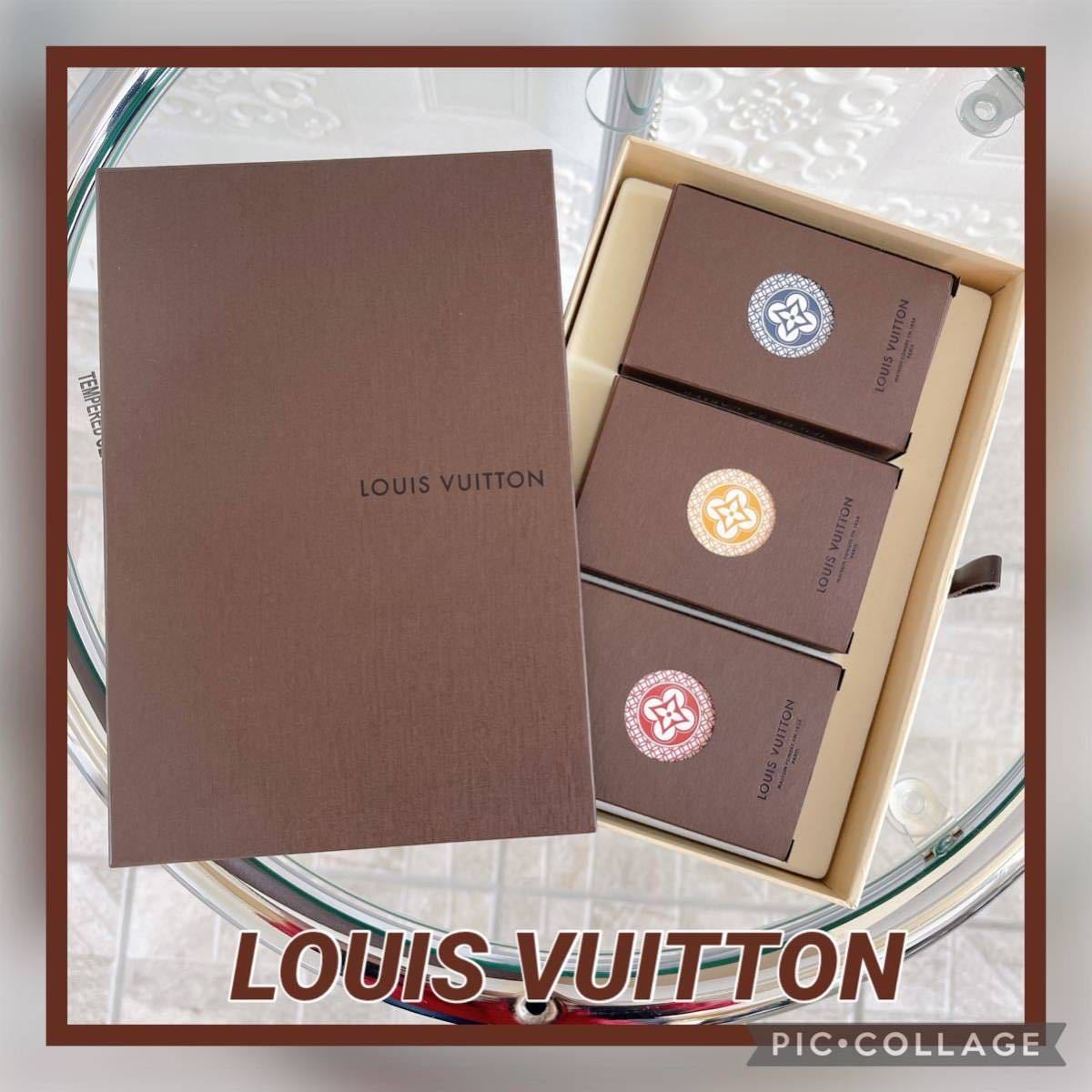【未開封品】 LOUIS VUITTON　JEU DE CARTES トランプ ○未使用品○LOUIS VUITTON トランプセット JEU DE CARTES 3色 赤青黄